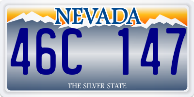 NV license plate 46C147