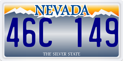 NV license plate 46C149