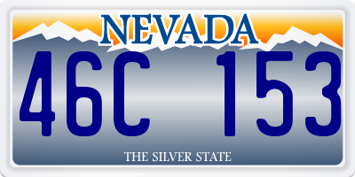 NV license plate 46C153