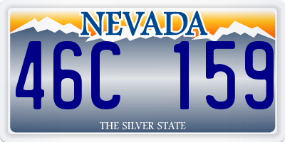 NV license plate 46C159
