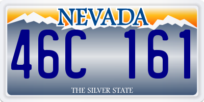 NV license plate 46C161