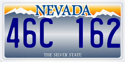 NV license plate 46C162