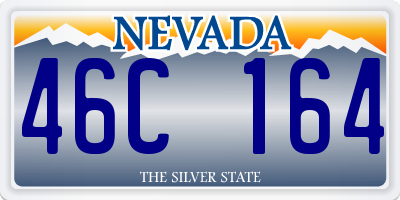 NV license plate 46C164