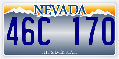 NV license plate 46C170