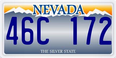 NV license plate 46C172