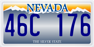NV license plate 46C176