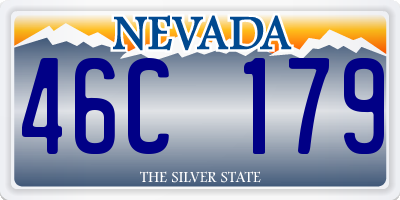 NV license plate 46C179