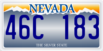 NV license plate 46C183
