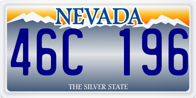 NV license plate 46C196