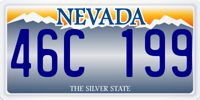 NV license plate 46C199