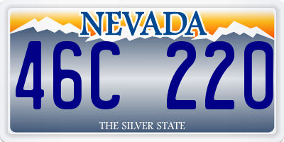 NV license plate 46C220