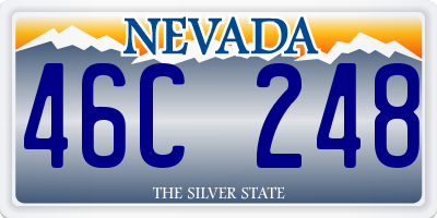 NV license plate 46C248