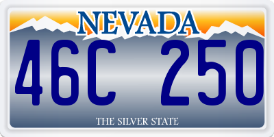 NV license plate 46C250