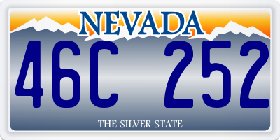 NV license plate 46C252