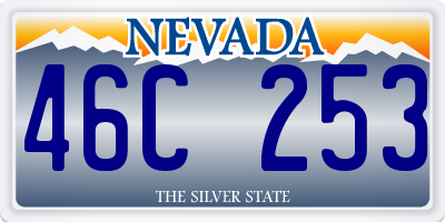 NV license plate 46C253