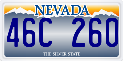 NV license plate 46C260