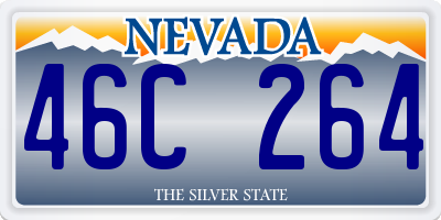 NV license plate 46C264