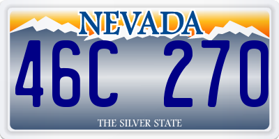 NV license plate 46C270