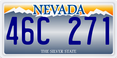 NV license plate 46C271