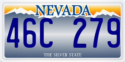 NV license plate 46C279