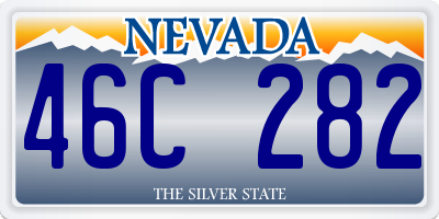 NV license plate 46C282