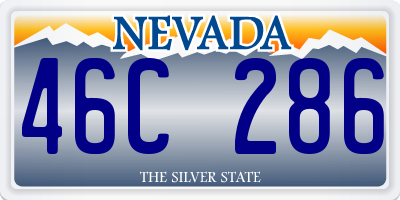 NV license plate 46C286