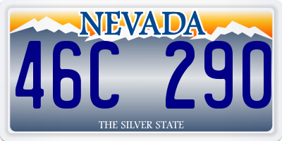 NV license plate 46C290