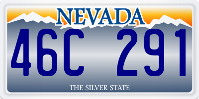NV license plate 46C291