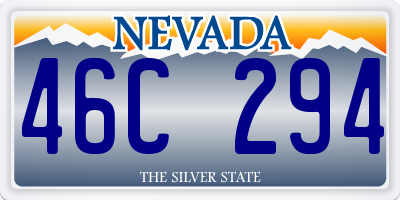 NV license plate 46C294