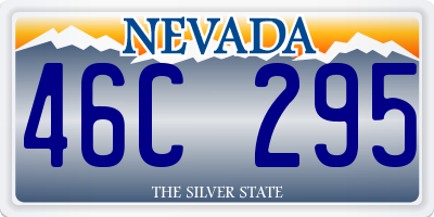 NV license plate 46C295