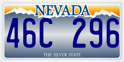 NV license plate 46C296
