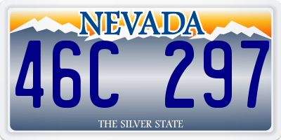 NV license plate 46C297