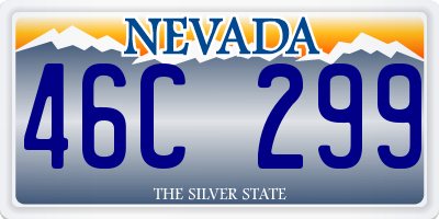 NV license plate 46C299