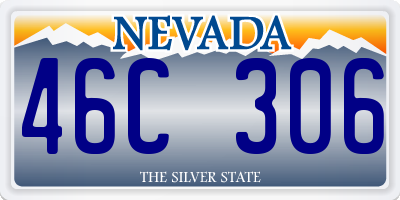 NV license plate 46C306