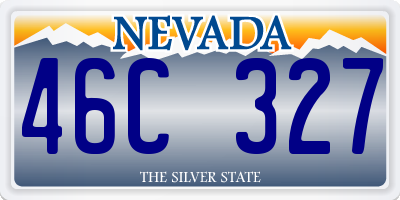 NV license plate 46C327