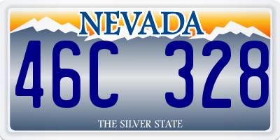 NV license plate 46C328