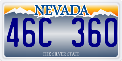 NV license plate 46C360