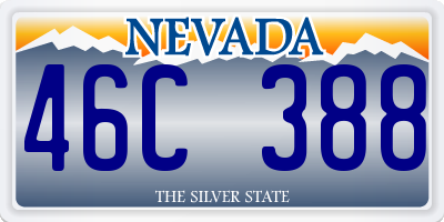 NV license plate 46C388
