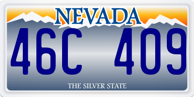 NV license plate 46C409