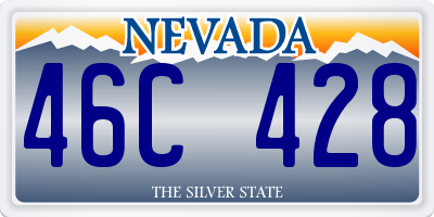 NV license plate 46C428