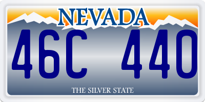 NV license plate 46C440