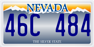 NV license plate 46C484