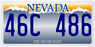 NV license plate 46C486