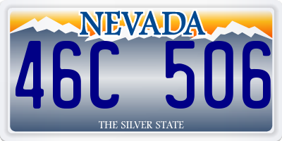 NV license plate 46C506