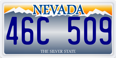 NV license plate 46C509