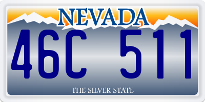 NV license plate 46C511