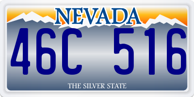 NV license plate 46C516