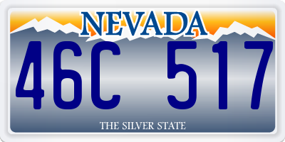 NV license plate 46C517