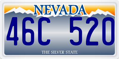 NV license plate 46C520