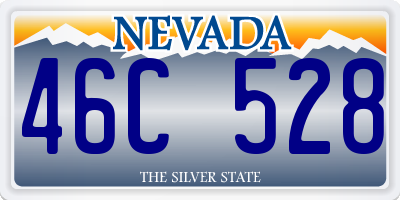 NV license plate 46C528